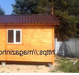 хозблок для дачи из досок - модель 3