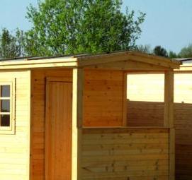 хозблок для дачи из кирпича - тип 3