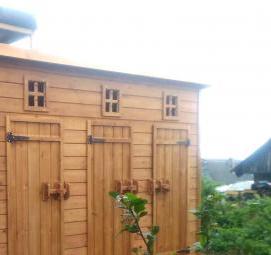 хозблок душ туалет из кирпича - тип 1