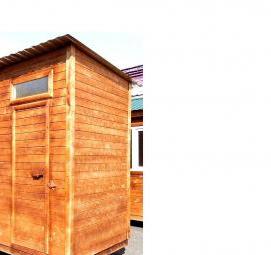 хозблок душ туалет из кирпича - тип 4