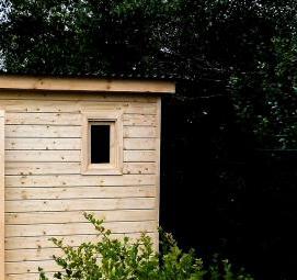 хозблок из дерева - тип 3