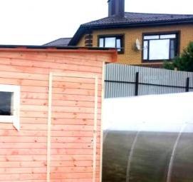 хозблок из дерева - тип 2