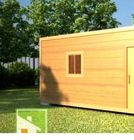 хозблок из панелей для дачи - модель 1