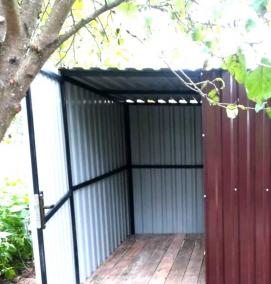 хозблок из поликарбоната - модель 1