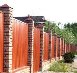 хозблок из профильной трубы и профнастила - модель 2