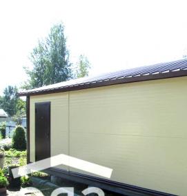 хозблок из сэндвич панелей - модель 1