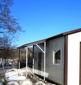 хозблок из сэндвич панелей - модель 4