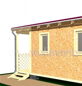 хозблок из сэндвич панелей - модель 3