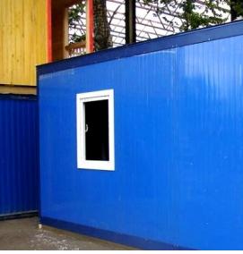 хозблок из сэндвич панелей - модель 2