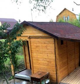 хозблок пристроенный к дому - модель 4