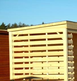 хозблок с дровницей - вариант 1