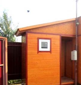 хозблок с душем для дачи - вариант 4