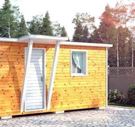 хозблок с душем - модель 1