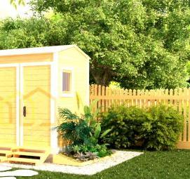 хозблок с туалетом для дачи под ключ - тип 4