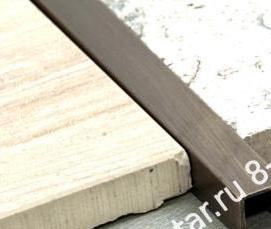 хромированный п образный профиль - модель 3