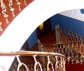 художественная ковка ограждение винтовой лестницы - модель 2