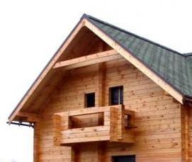 Имитация бруса естественной влажности - модель 1