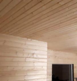 Имитация бруса на потолок - вариант 1