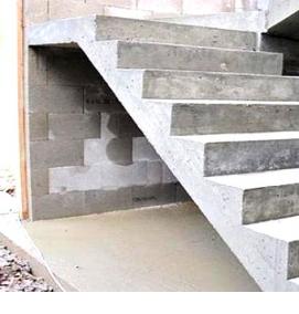 Изготовление бетонных лестниц - тип 3