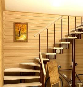 Изготовление лестницы на второй этаж - вариант 4