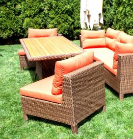 Изготовление мебели из искусственного ротанга - тип 4