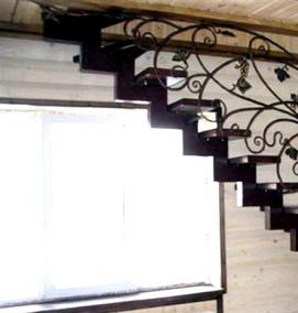 Изготовление металлических лестниц - модель 1