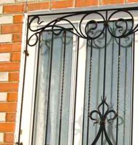 Изготовление металлических решеток на окна - тип 3