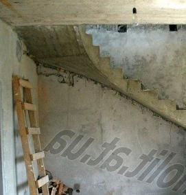 Изготовление монолитных лестниц - модель 2