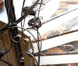 Изготовление мраморных лестниц - тип 2