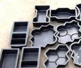 Изготовление пластиковой тротуарной плитки - вариант 1