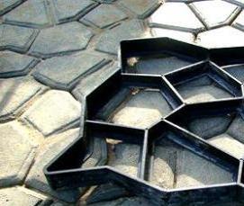 Изготовление тротуарной плитки из пластика - модель 3