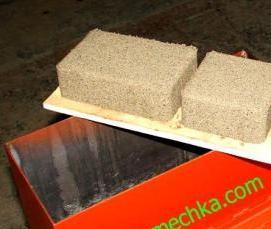 Изготовление тротуарной плитки вибропрессованием - модель 2