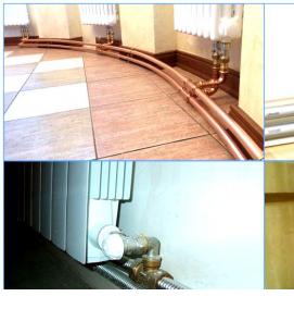 Кабель канал для труб отопления - модель 1