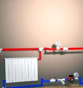 Кабель канал для труб отопления - модель 2