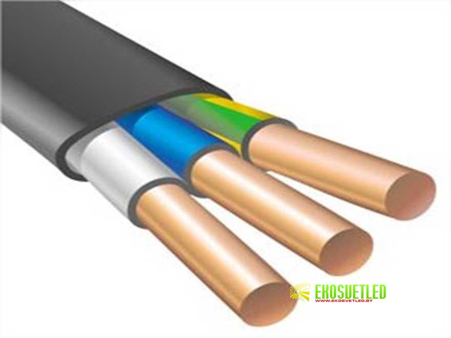 Кабель силовой 4х4 медный гибкий четырехжильный - модель 4