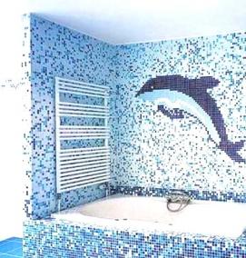 Кафельная мозаика для ванной - вариант 1