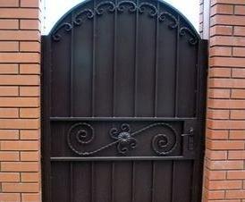 Калитка со столбами - модель 3