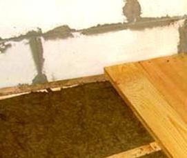 Каменная вата для утепления пола - вариант 3