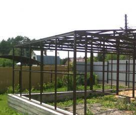 Каркас для павильона из металлоконструкций - тип 4