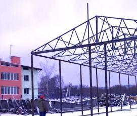 Каркас для павильона из металлоконструкций - тип 2