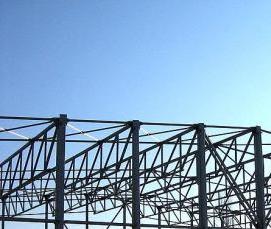 Каркас склада из металлоконструкций - модель 1