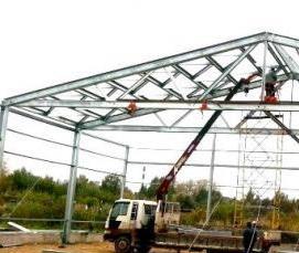 Каркас склада из металлоконструкций - модель 4