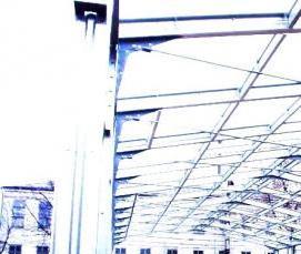 Каркас склада из металлоконструкций - модель 3