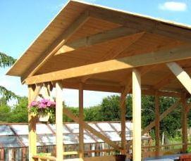 Каркасная беседка из металла - тип 2