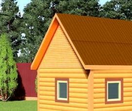 Каркасная бытовка 3 на 6 метра - модель 1