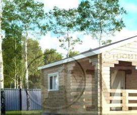 Каркасная бытовка 6 на 4 метра - вариант 1