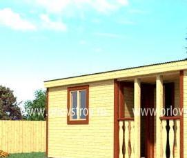 Каркасные бытовки для дачи - тип 1