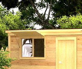 Каркасные бытовки для дачи - тип 4