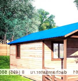 Каркасный хозблок - модель 2