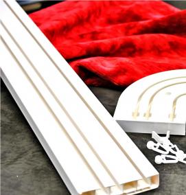 Карниз потолочный пластиковый 4 метра - тип 1